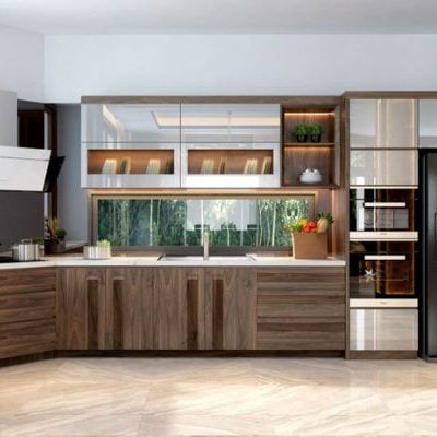Tủ Bếp Milamine Kết Hợp Acrylic