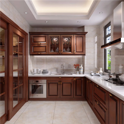 Tủ bếp gỗ tự nhiên