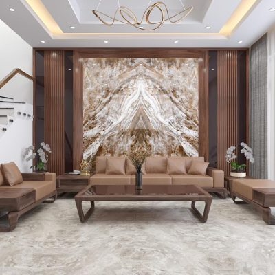 Bàn Ghế Sofa  gỗ óc chó SF-01