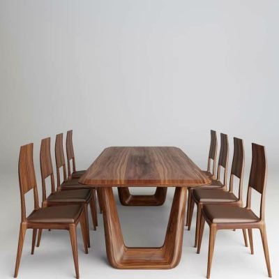 Bộ Bàn Ăn Gỗ Óc Chó BA-21