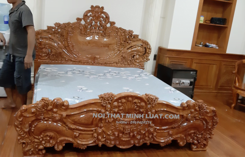 Bàn Làm Việc Gỗ Gõ Đỏ BV-04
