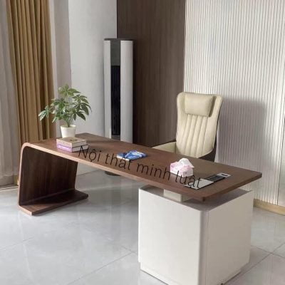 Bàn Làm Việc Gỗ Sồi BLV06